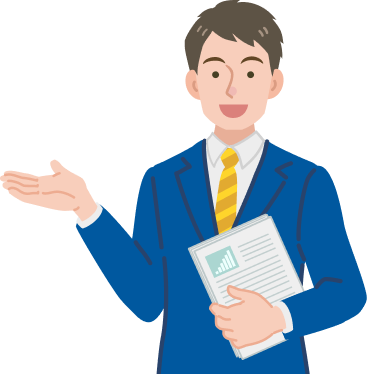 法人向け電力会社をご案内するキャラクター